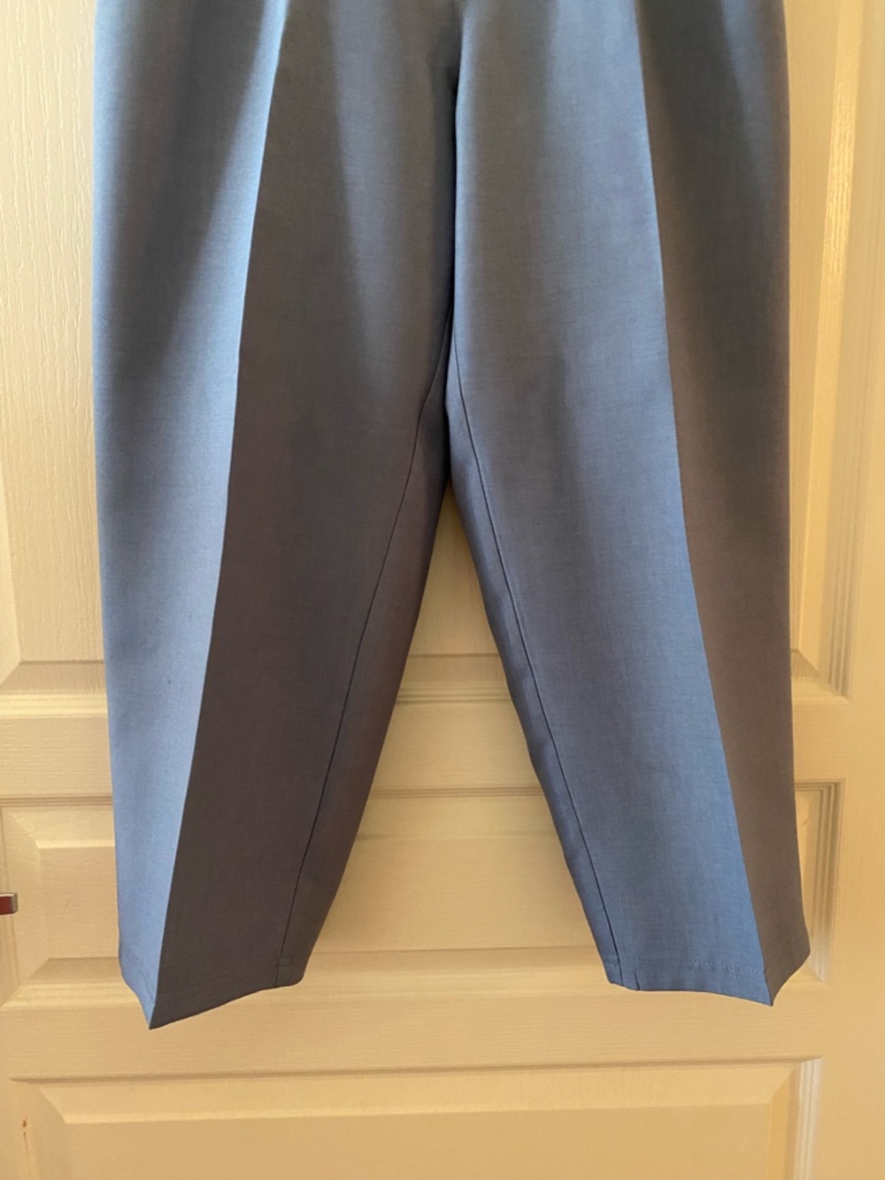ZARA Set: Single Button Blazer & Tapered Trousers in Pale Blue - M/L - Picture 12 of 16